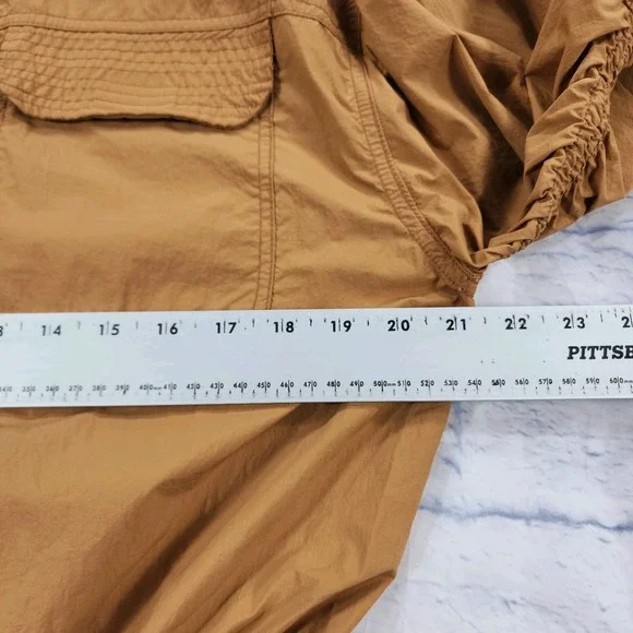 Free People Movement WOMENS M In the Wild Shortsie Romper Toasted Almond